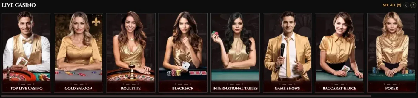 Legiano live casino